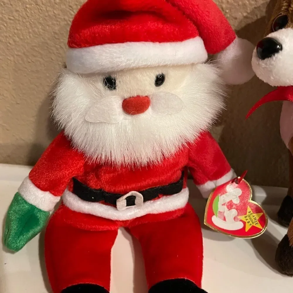 TY Santa and TY Chester The Reindeer